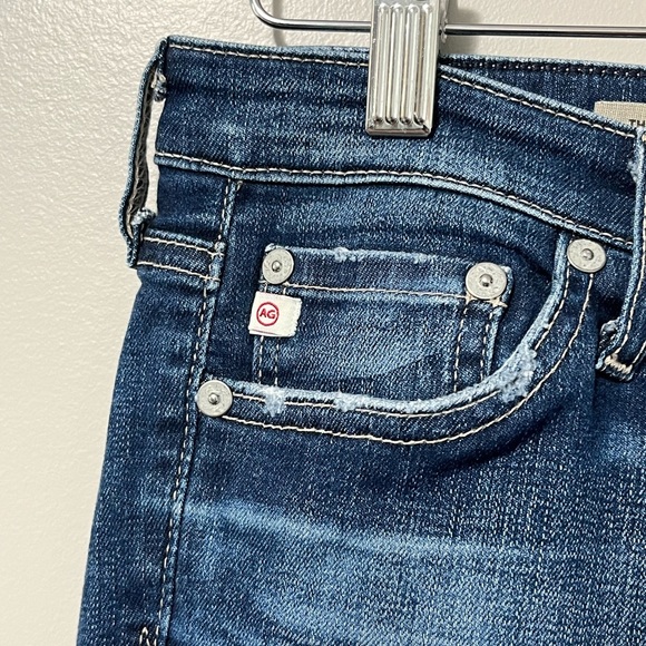 AG Jean The Legging Ankle Super Skinny Destroyed Faded Medium Wash - Picture 6 of 12